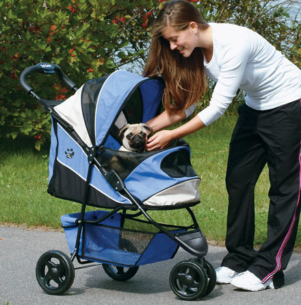 Blue Pet Stroller