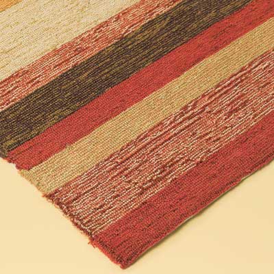 high-end outdoor rug corner detail