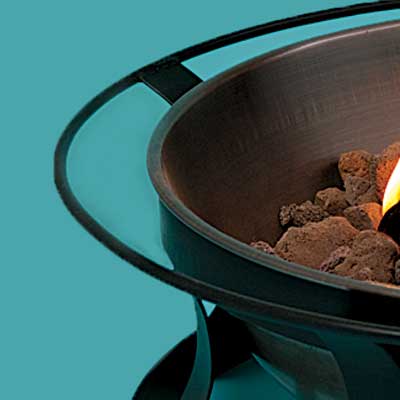 Copper fire pit make-up