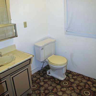 Reader's bathroom before remodel