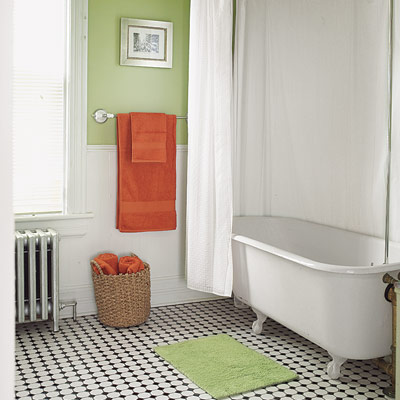 Queen anne bathroom tub after remodel