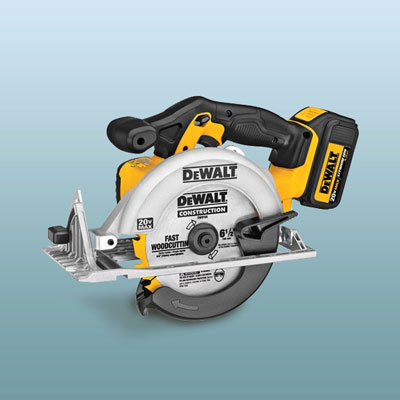 a DeWalt circular saw