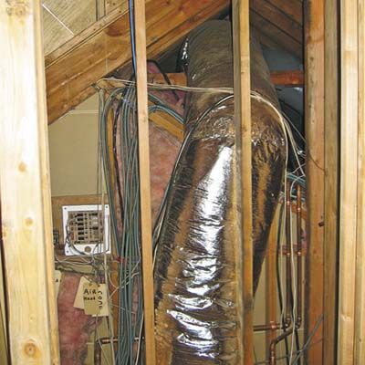 attic area with bathroom fittings