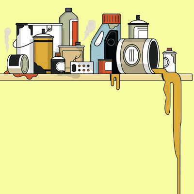 illustration of household products