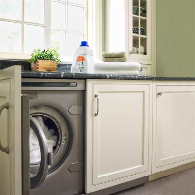 laundry room of colonial revival home