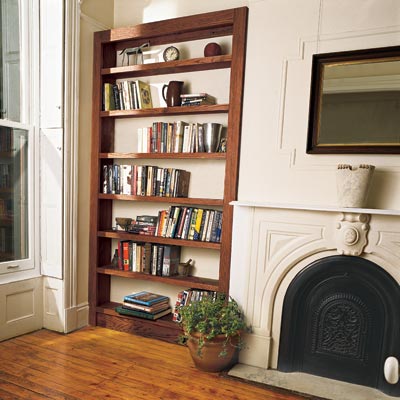 built-in bookcase