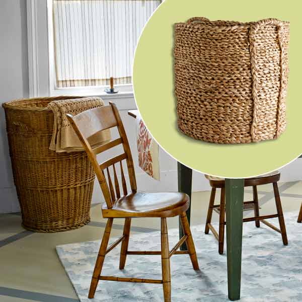 get this look festive farmhouse dining room with wood basket