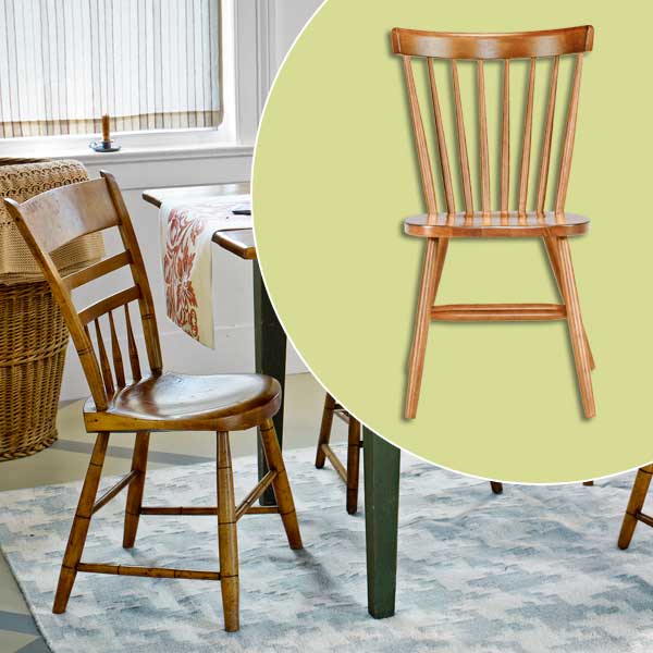 get this look festive farmhouse dining room with wood spindle dining chair