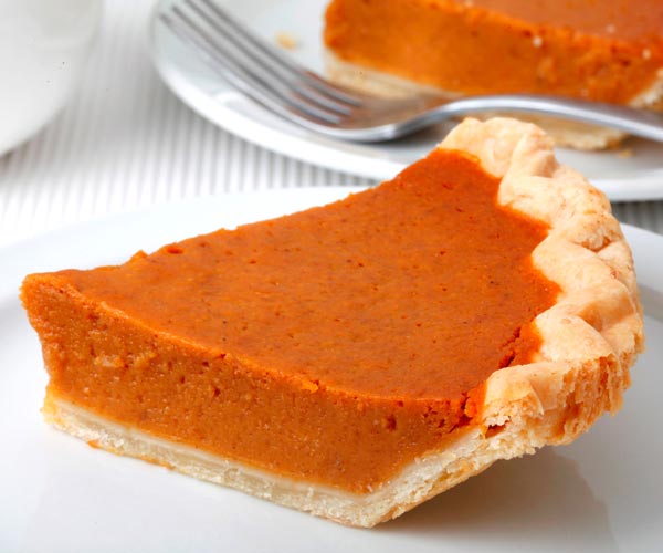 slice of pumpkin pie