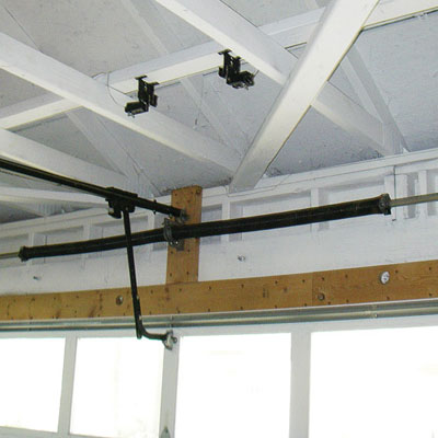 out of the way sensors for a garage door