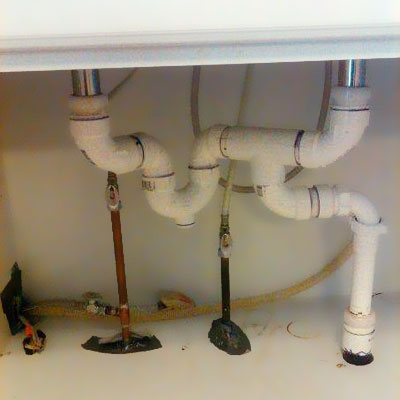 undersink traps done wrong in a few ways