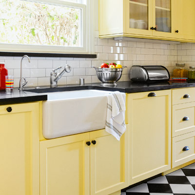 after kitchen redo with apron sink 