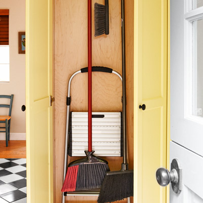 after kitchen redo broom closet