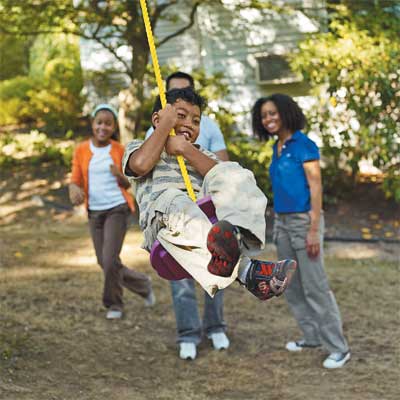 Hang a Tree Swing to Turn Your Home Into a Staycation Resort