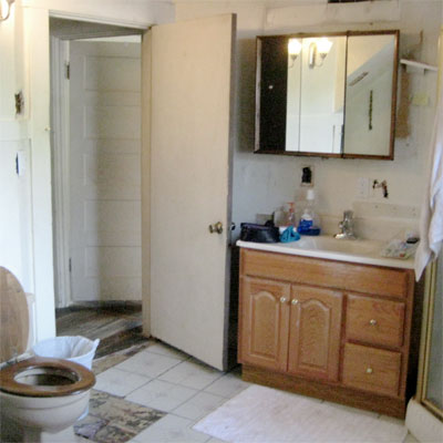 Winner: Hand-Laid Tile: Before from Best Bath Before and Afters 2012