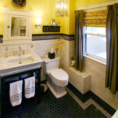 Warm and Modern: After from Best Bath Before and Afters 2012