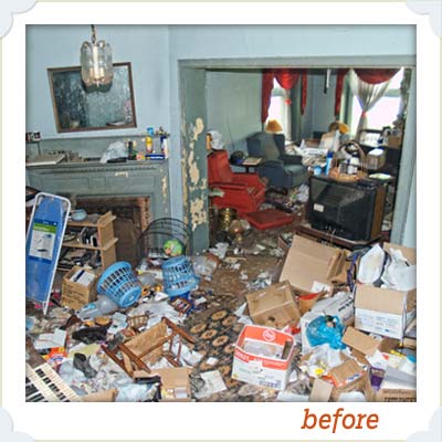 trash filled interior of this old house reader remodel grand prize winning house