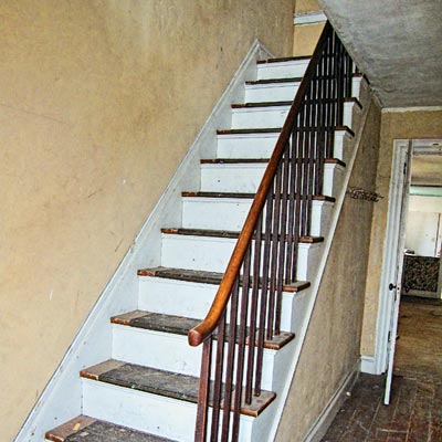 save this old house newport, new york, original staircase to second floor 