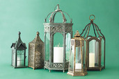 metal candle lanterns