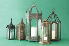 Gold Filigree | Metal Candle Lanterns | This Old House