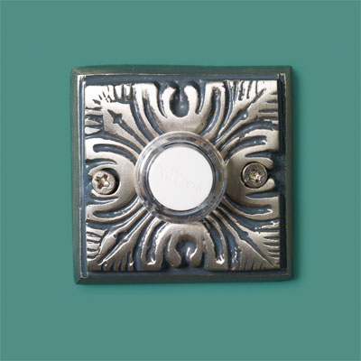 Embossed Floral style doorbell