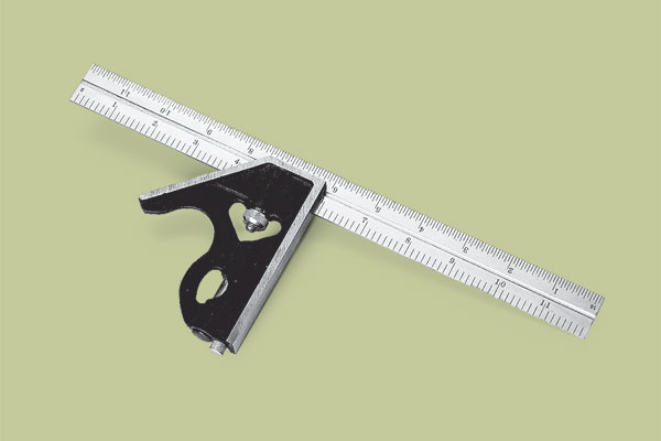 Johnson 440 combination square as part of a this old house tool test