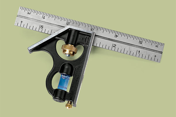 Empire e255 combination square as part of a this old house tool test