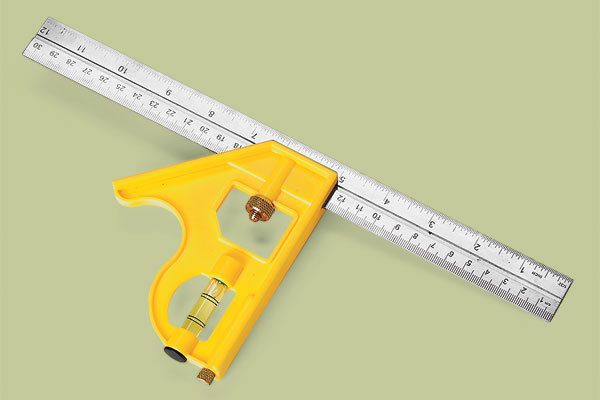 Swanson Speedlite TC131 combination square as part of a this old house tool test