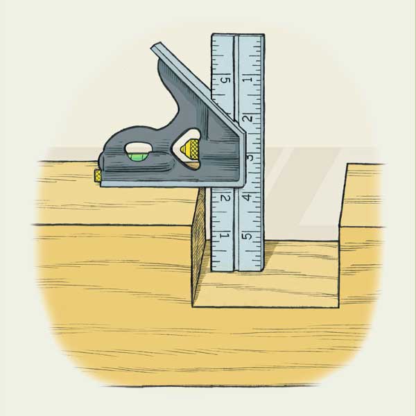 Norm's Techniques on how to mark and check notches as part of a this old house tool test
