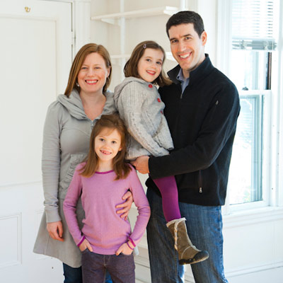 homeowners and family of TOH TV project house Cambridge 