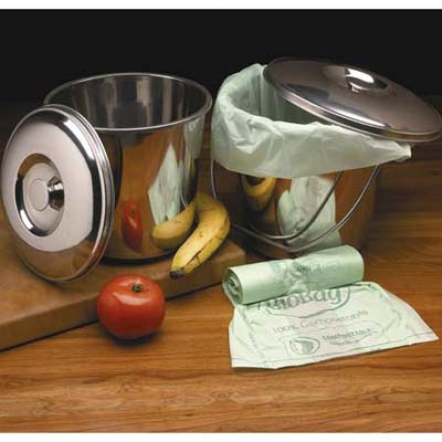 Eco-friendly decomposing compost bags from Lee Valley