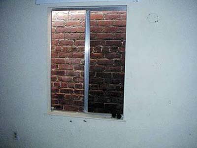 brick wall out bedroom window