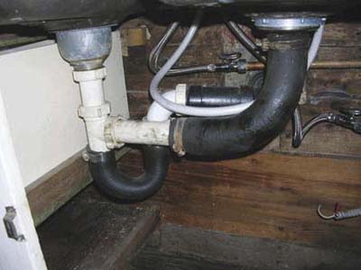makeshift plumbing
