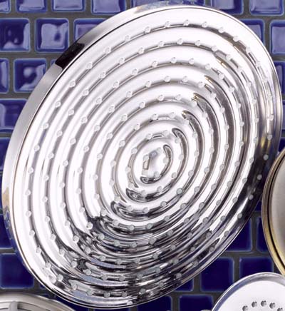 chrome disk showerhead