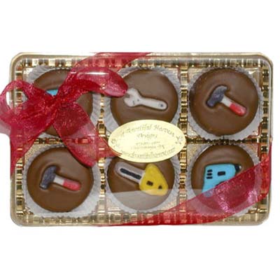 Oreos hand-dipped in Belgian chocolate