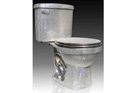 toilet with rhinestones