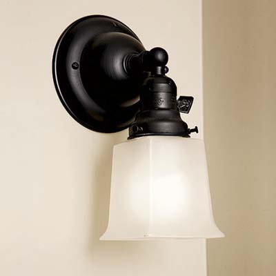 energy-saving compact fluorescent sconce