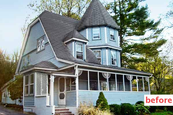 curb appeal boost on budget queen anne mansion