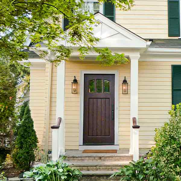 curb appeal boost on budget dutch colonial style home with cedar clapboards siding repainted