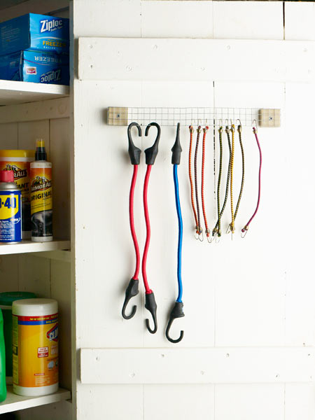 neat bungee cord hanging storage, hardware cloth 10 uses