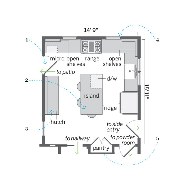 Contractor's Cook Space Floor Plan: After | A Kitchen That's No Bigger