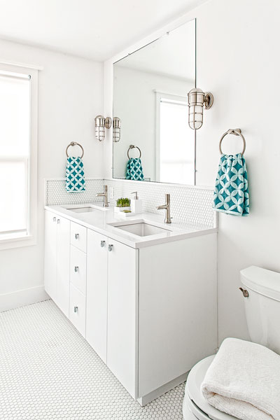 remodeled washroom of the renovated this old house tv cambridge project