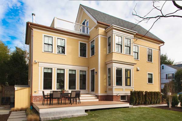 remodeled exterior of the renovated this old house tv cambridge project