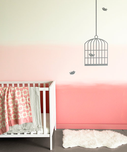 Dreamy Gradient Nursery Color of the Month, February 2016 Rose Quartz This Old House