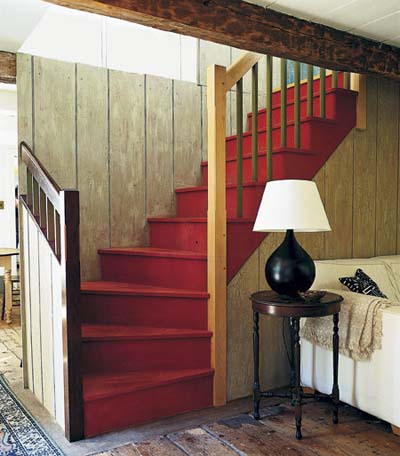 red staircase