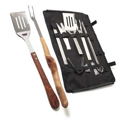 a custom-made barbecue set