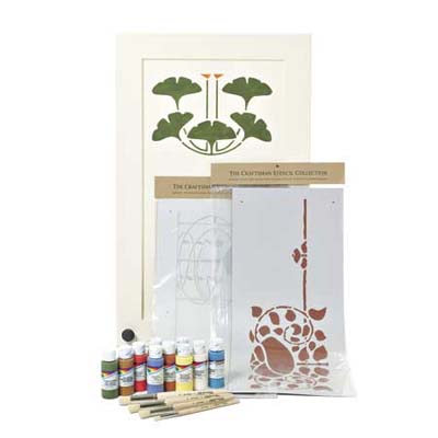 a stencil kit in Arts & Crafts Style