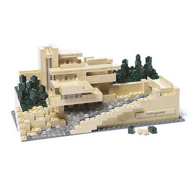 a LEGO set for Frank Lloyd Wright's Fallingwater