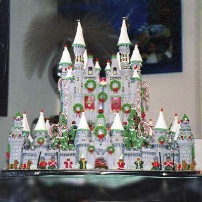 A Christmas Gingerbread Castle