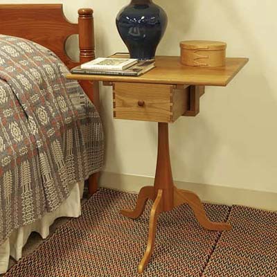 shaker workshops sewing stand which would make a great bedside table